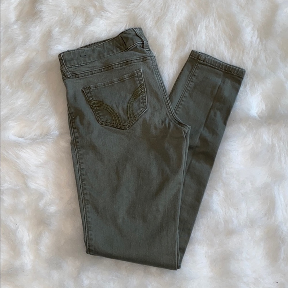 hollister green jeans